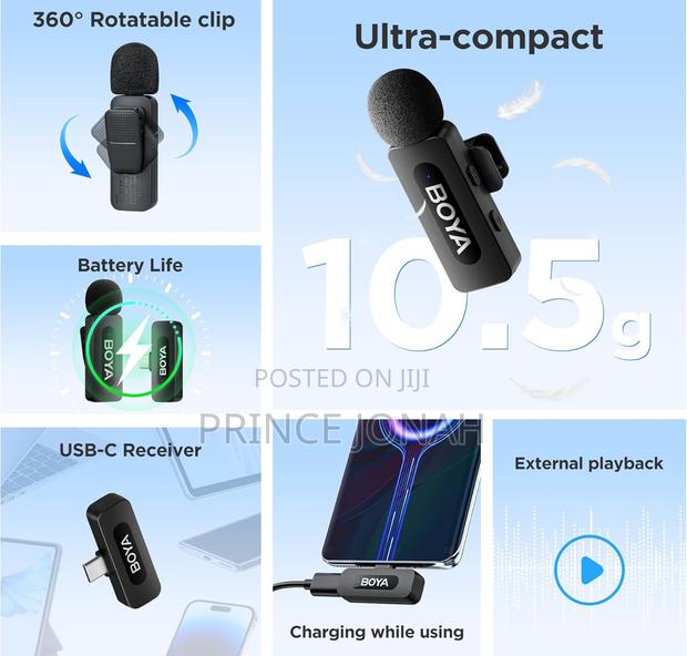 Boya by-V10 Microphone Wireless for iPhone 15/16, Android · Photo 4