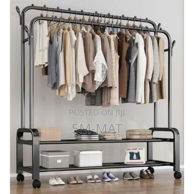 Strong Pipe Double Hanging Space Rack · Photo 2