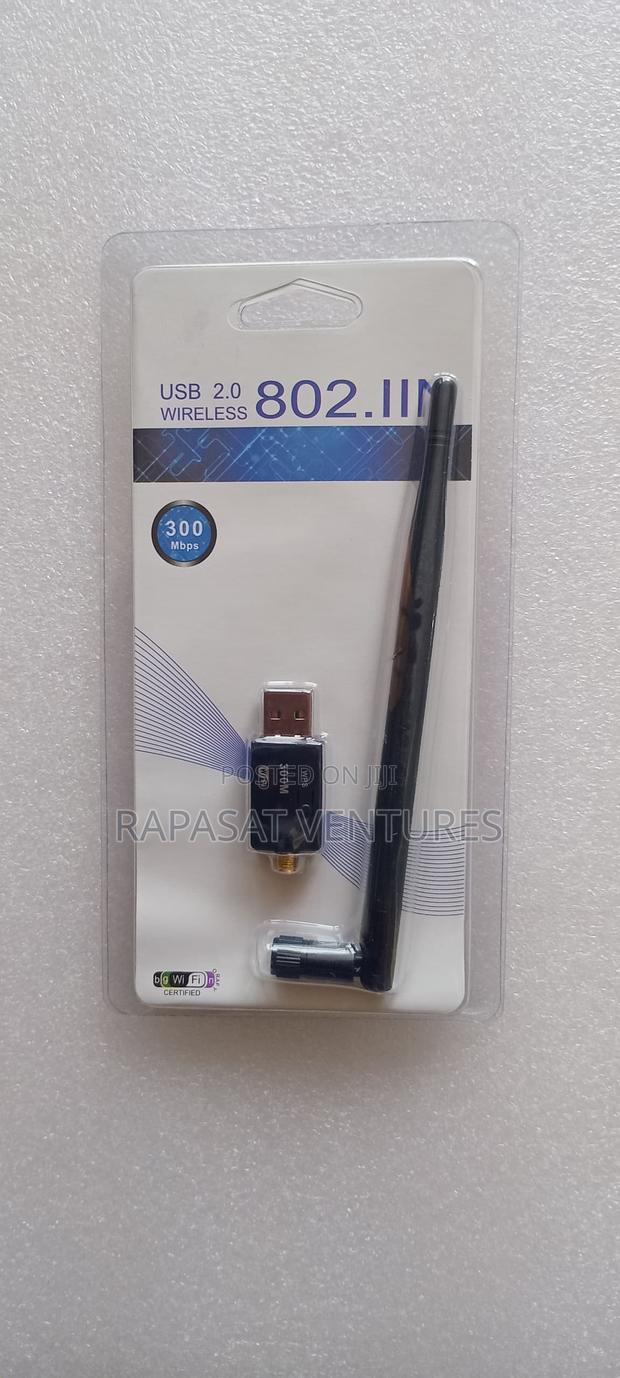 Usb Wireless Adapter With Antenna 300mbps · Photo 1