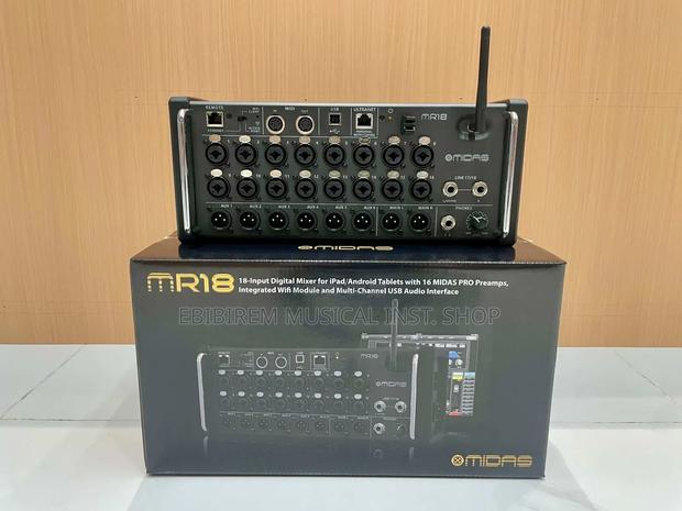 Midas Mr18 Digital Mixer Studio Speaker 18 Inputs