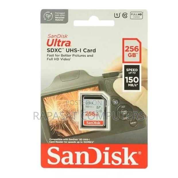 Sandisk 256gb Ultra Sdxc Uhs-i Card, 150mbps - Black · Photo 1