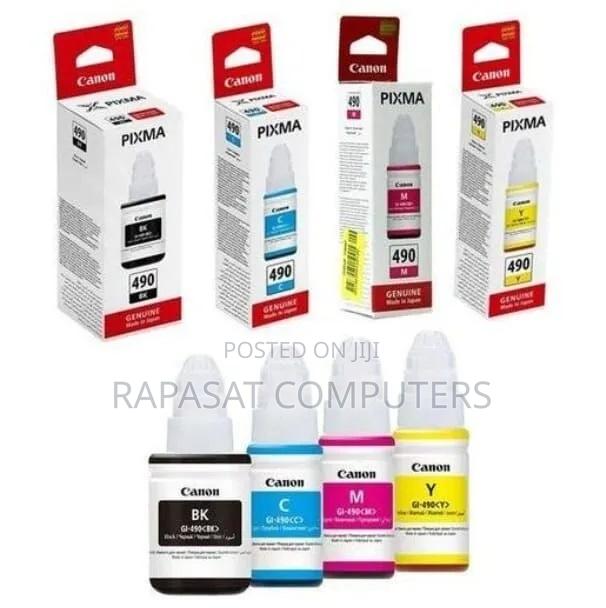 Canon Pixma Gi-490 Ink Bottles All Colors - ₵200 Per Color · Photo 1