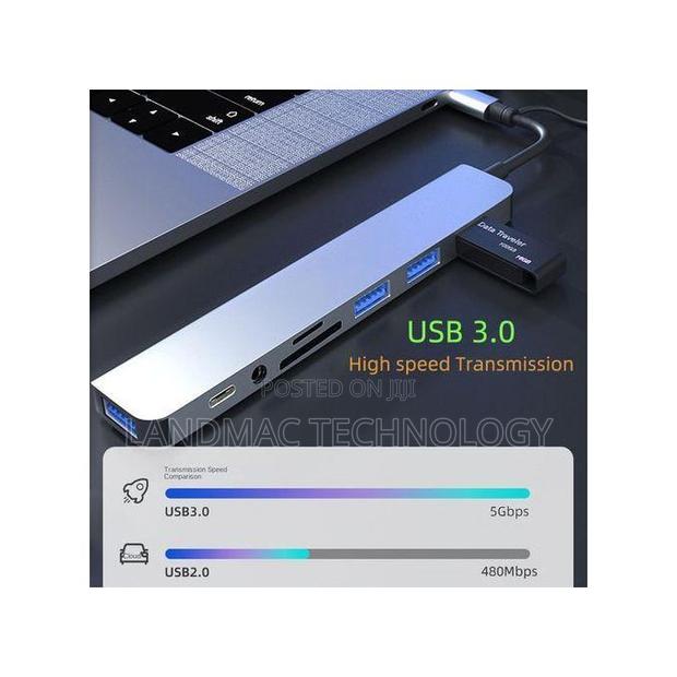 8-in-2 Usb Type C Hub Multi Port Adapter Dock Station · Photo 6