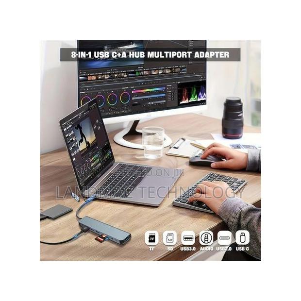 8-in-2 Usb Type C Hub Multi Port Adapter Dock Station · Photo 7