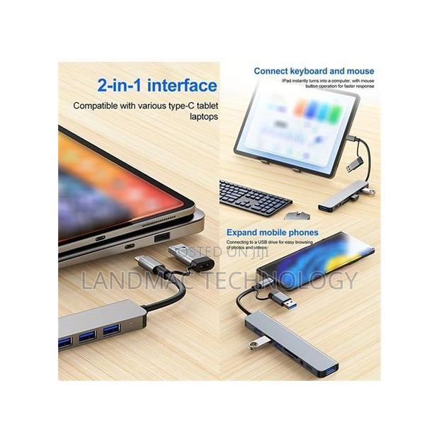 8-in-2 Usb Type C Hub Multi Port Adapter Dock Station · Photo 8