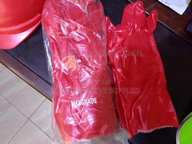 Pvc Red Gloves. · Photo 2