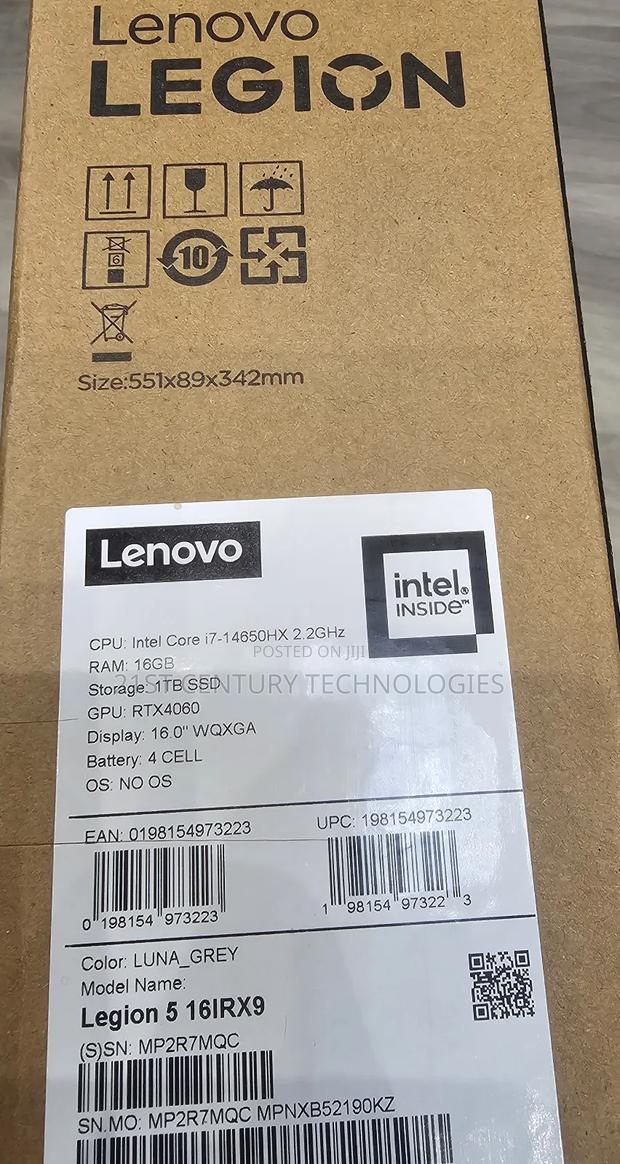 New Laptop Lenovo Legion 5i 16GB Intel Core i7 SSD 1T · Photo 1