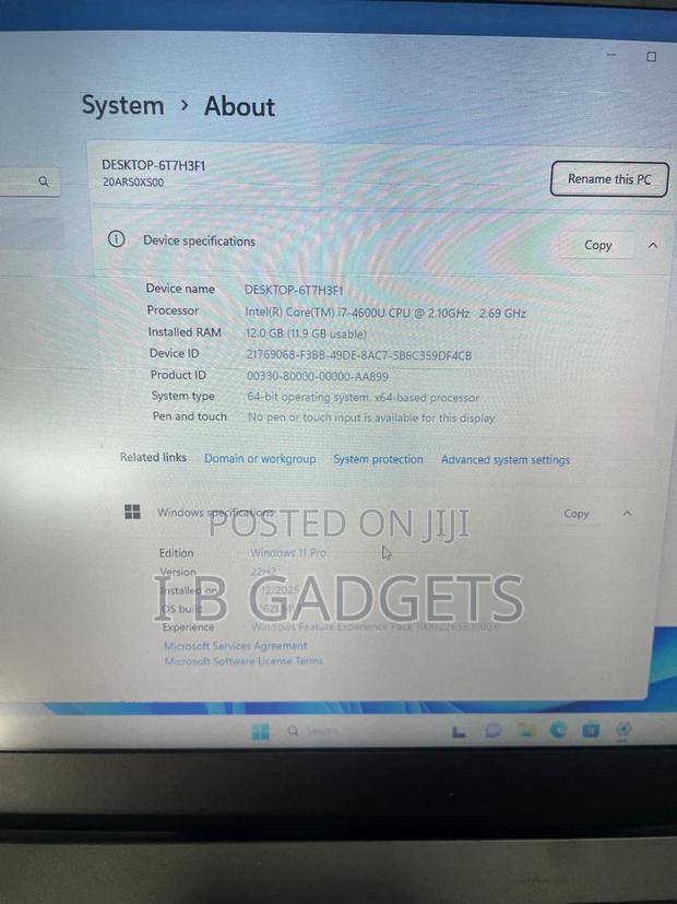 Laptop Lenovo ThinkPad T440s 12GB Intel Core I7 SSD 256GB · Photo 4