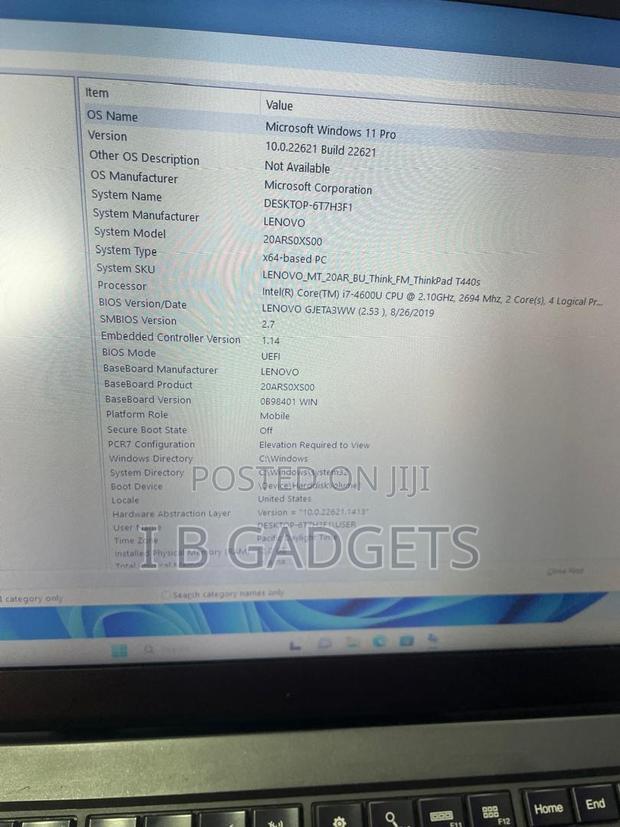 Laptop Lenovo ThinkPad T440s 12GB Intel Core I7 SSD 256GB · Photo 2