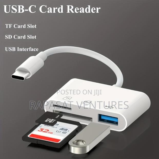 4in1 Card Reader Adapter Usb3.0/Usb-C/Sd/Tf Hub · Photo 1