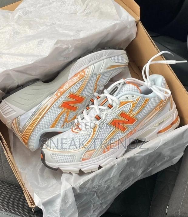 New Balance 740 Whiteorange · Photo 1
