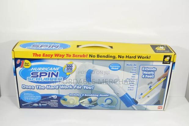 Hurricane" Spin Scrubber Cordless Rechargeable-3 Brush Heads · Photo 1