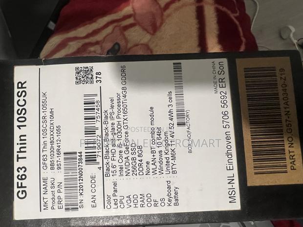 Laptop MSI GF63 8GB Intel Core I5 SSD 256GB · Photo 6