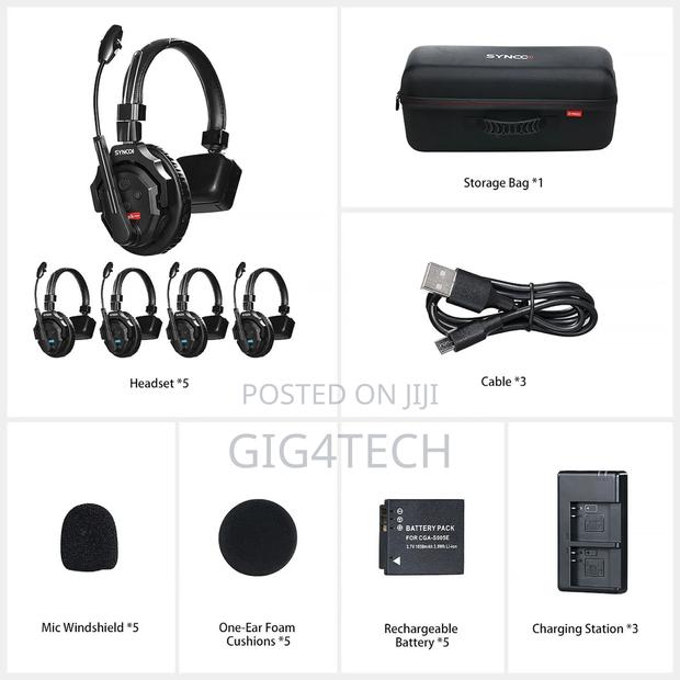 Synco X-Talk X5 Wireless Intercom System 5in1headsets · Photo 4