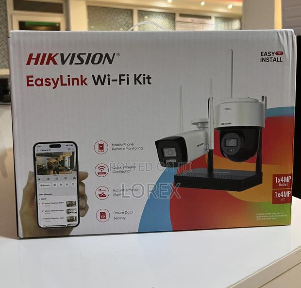 Hikvision Wifi NVS Kit 4mp Bullet+Ptz Nks424w03h · Photo 1