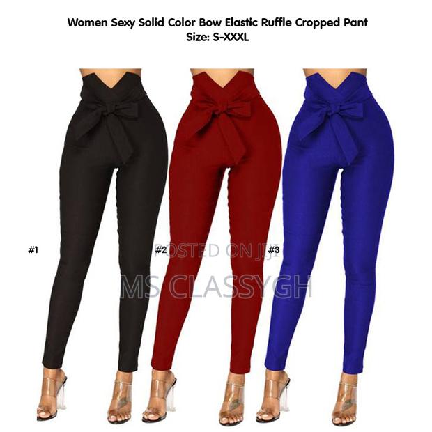 Sexy Bow Slim Elastic Female Pants Trousers · Photo 1