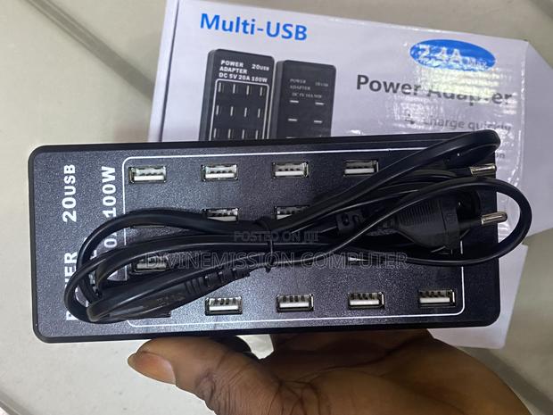 Multi-Usb 2.4a Power Adapter, Charge Quickly. 20 Usb 5v,100w · Photo 4