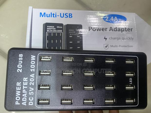 Multi-Usb 2.4a Power Adapter, Charge Quickly. 20 Usb 5v,100w · Photo 2