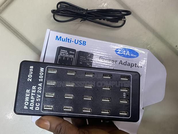 Multi-Usb 2.4a Power Adapter, Charge Quickly. 20 Usb 5v,100w · Photo 3