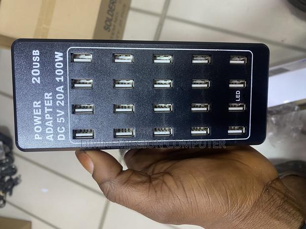Multi-Usb 2.4a Power Adapter, Charge Quickly. 20 Usb 5v,100w · Photo 1