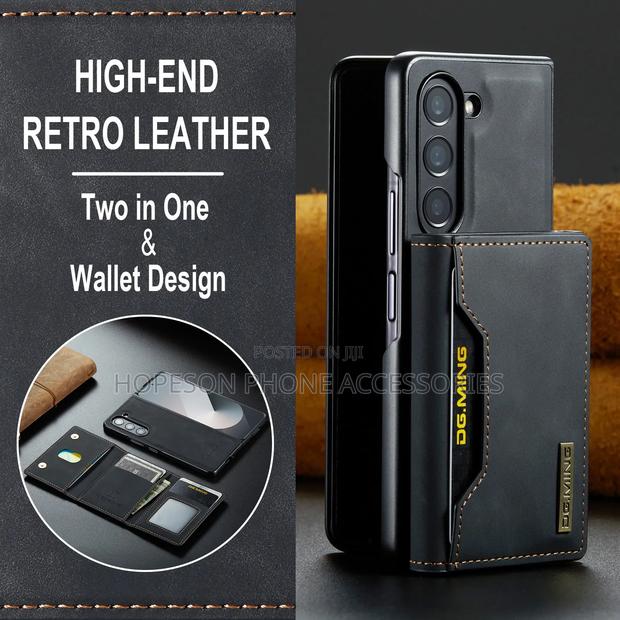 Samsung Z Fold Leather Case With Detachable Magnetic Wallet · Photo 3