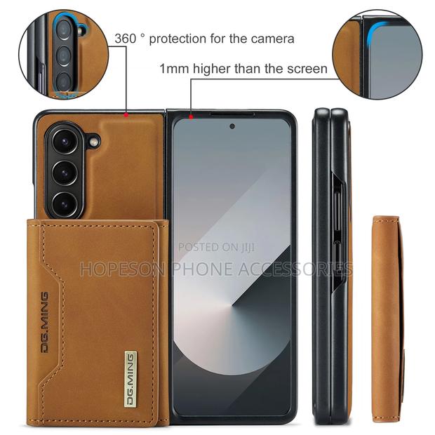 Samsung Z Fold Leather Case With Detachable Magnetic Wallet · Photo 5