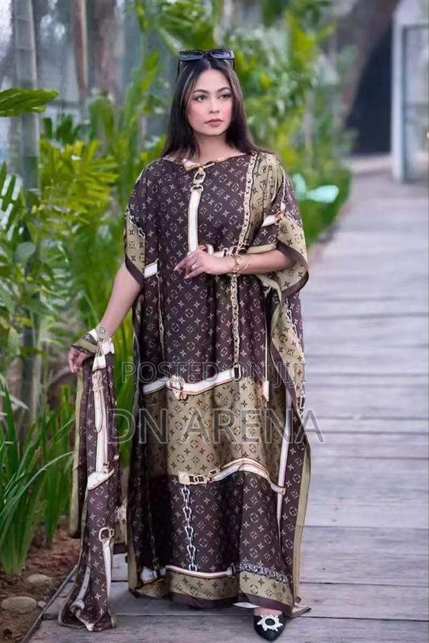 Women 2pcs Set Abstract Wear Maxi Dress · Photo 8
