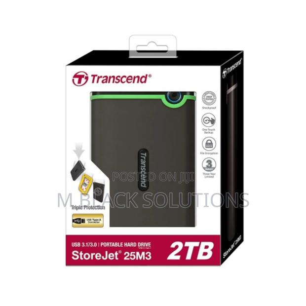 Transcend 2tb Usb 3.1 Portable 25m3 Storejet · Photo 1