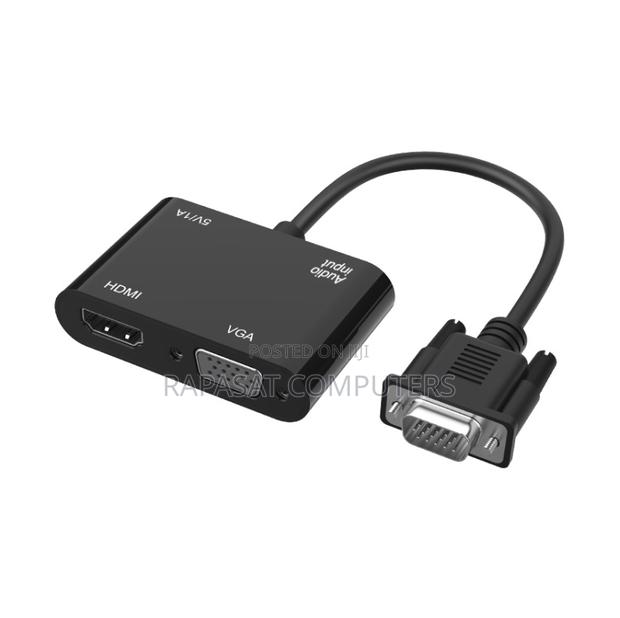 Vga Male to [Hdmi+Vga+Aux] Female Adapter · Photo 1