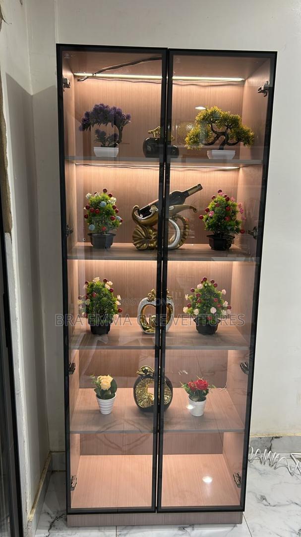 Rectangular Wood Accent Cabinet With Led Light Sensors · Photo 1