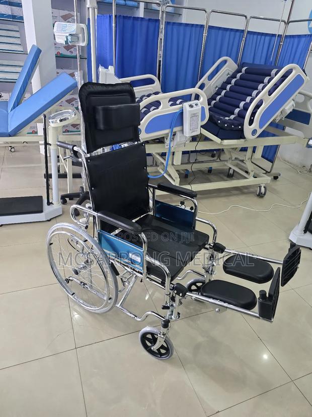 Commode Reclinable Longback Wheelchair · Photo 4