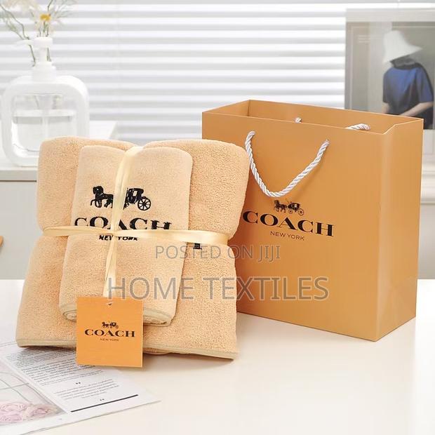 2 Pieces Smooth Towel in Beige Color · Photo 1