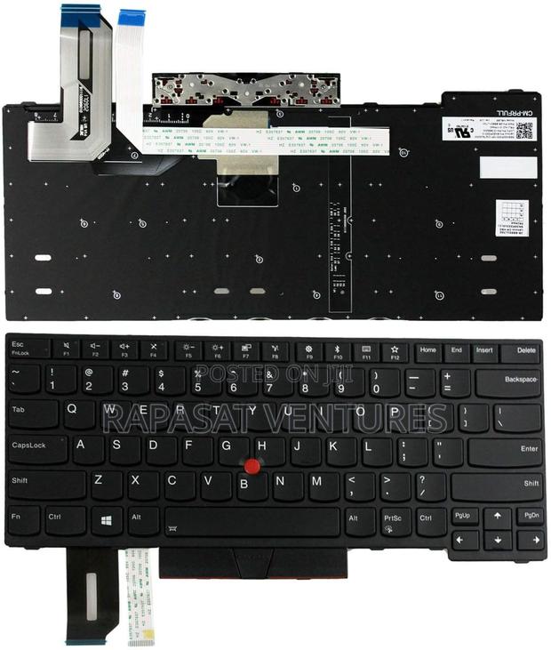 Us Black Backlit English Laptop Keyboard for Lenovo E480 · Photo 1