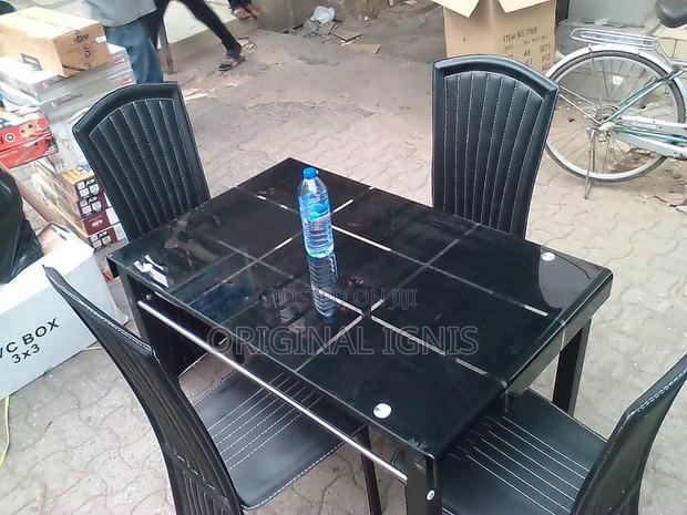 Glass Dinning Table With 4 Chairs · Photo 3