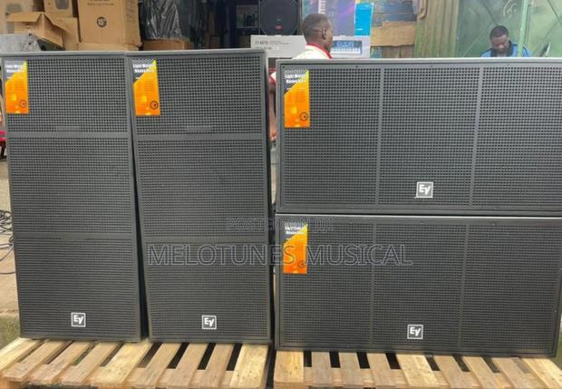 Electro-Voice (Ev) Full Speaker Setup With Amplifiers · Photo 1