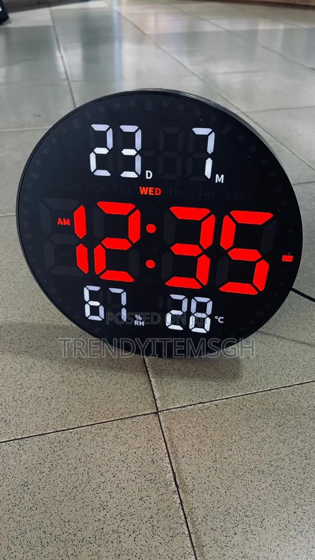 Multifunctional Digital Wall Clock With Remote (10inches) · Photo 4