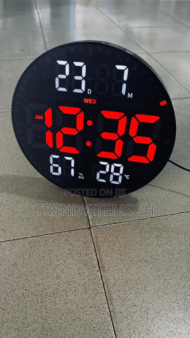 Multifunctional Digital Wall Clock With Remote (10inches) · Photo 6