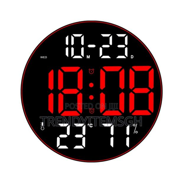 Multifunctional Digital Wall Clock With Remote (10inches) · Photo 3