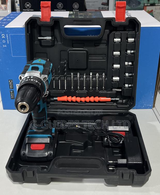 Lithium Electric Cordless Screwdriver and Drilling Tools Set · Photo 1