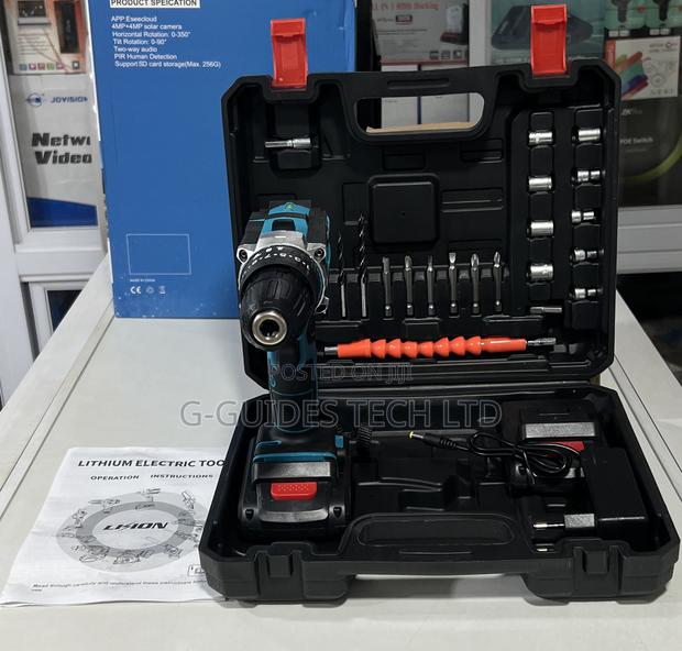 Lithium Electric Cordless Screwdriver and Drilling Tools Set · Photo 3