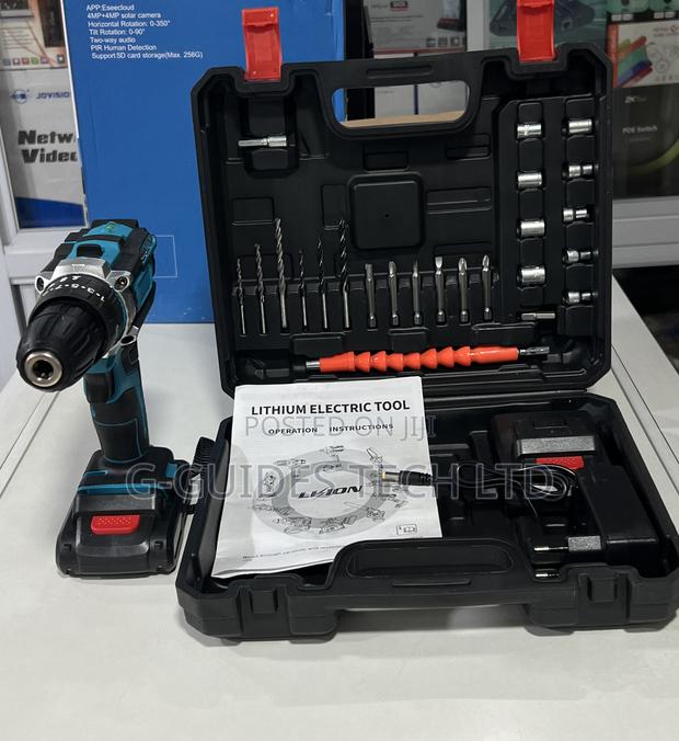 Lithium Electric Cordless Screwdriver and Drilling Tools Set · Photo 4