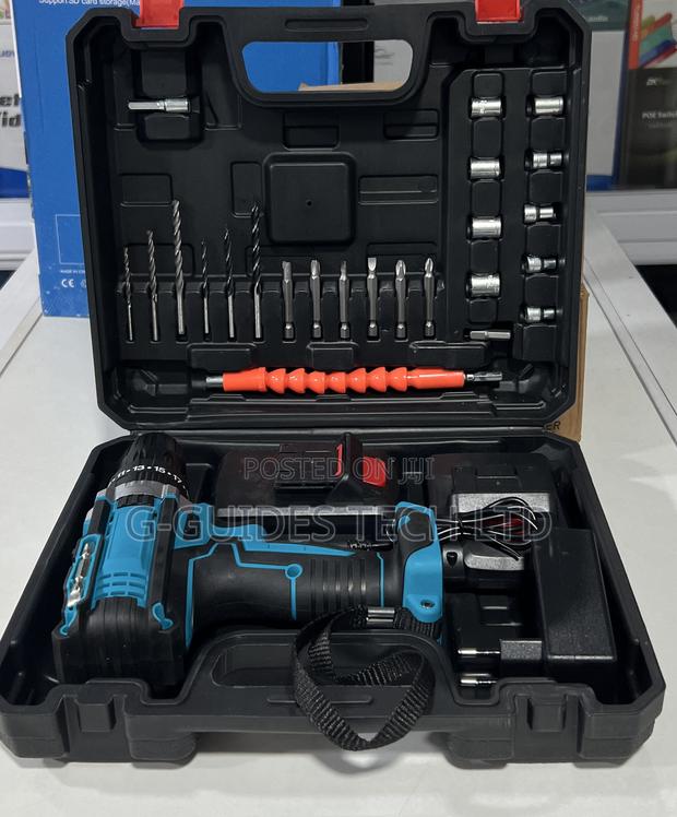 Lithium Electric Cordless Screwdriver and Drilling Tools Set · Photo 5