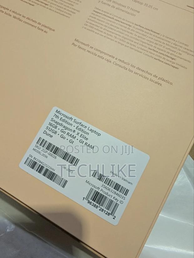 New Laptop Microsoft Surface 16GB Qualcomm Snapdragon X Elite SSD 512GB · Photo 1