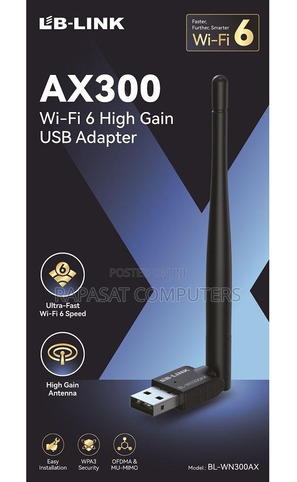 Lb-link Ax300 Bl-wn300ax Wifi-6 Usb Wireless Adapter · Photo 1