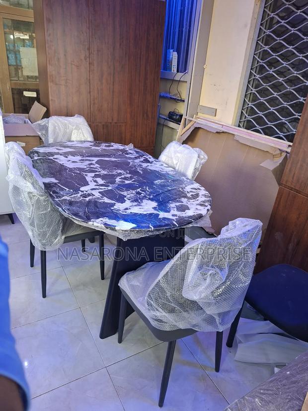 High Quality Marble Dinning Set -4chairs · Photo 1