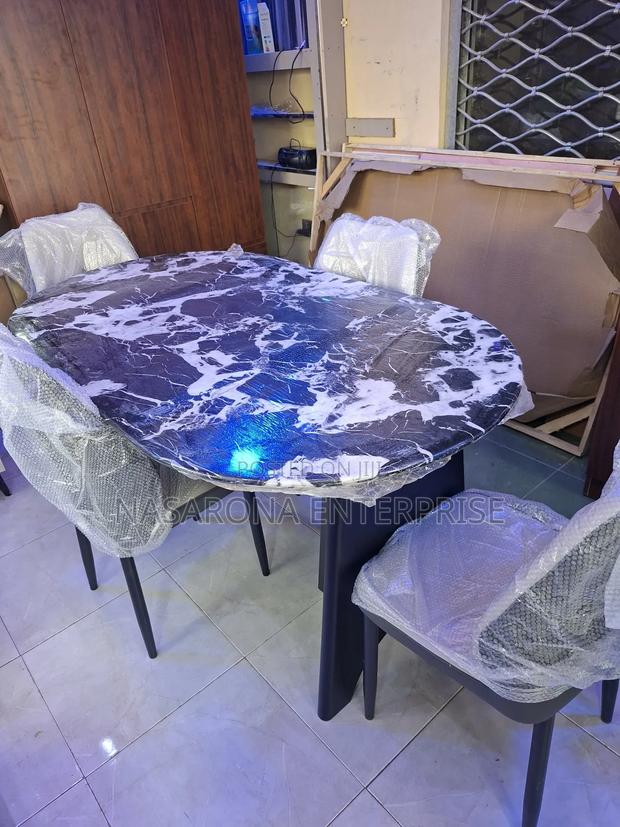 High Quality Marble Dinning Set -4chairs · Photo 2