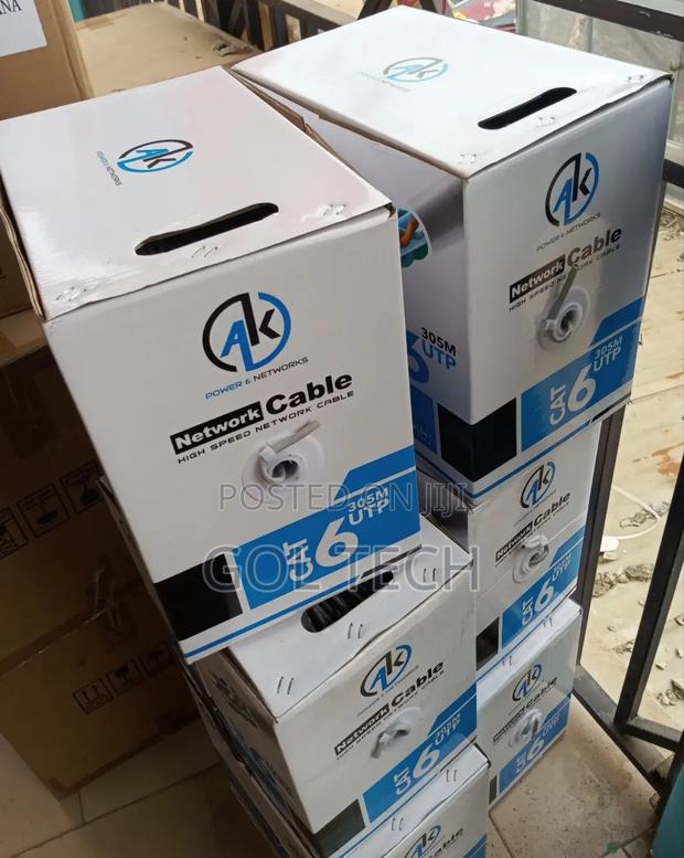 Cat6 Cable 305m Utp Power and Network Ak Network Cable · Photo 1
