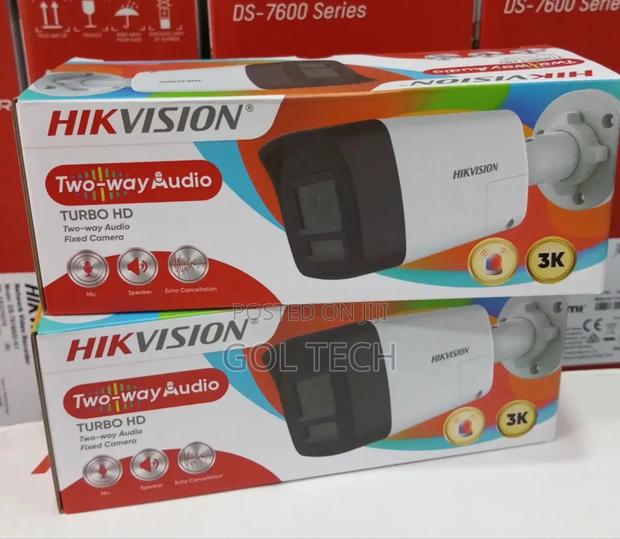 Hikvision 5mp Audio Camera With Siren 2way Audio Bullet · Photo 1