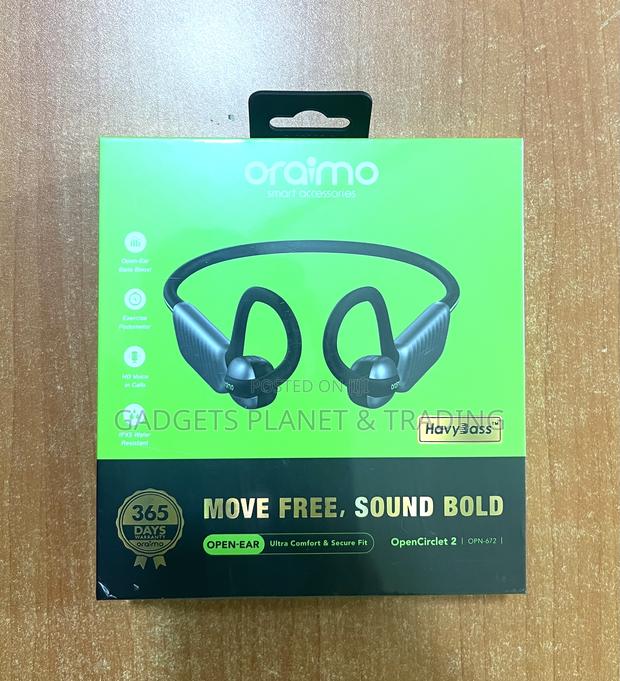 Oraimo Opencirclet 2 Ipx5 Steps Tracking Open-Ear Headphones · Photo 1
