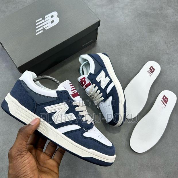 New Balance 550 "White/Navy Blue" Sneakers · Photo 1